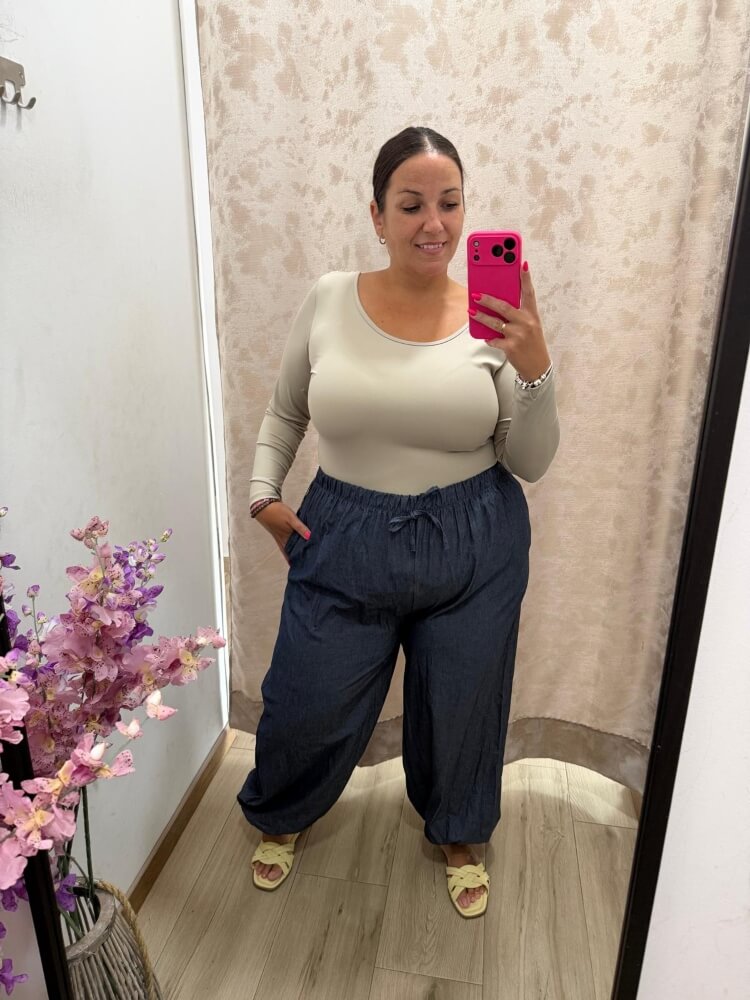 Pantalon Bombacho Vaquero